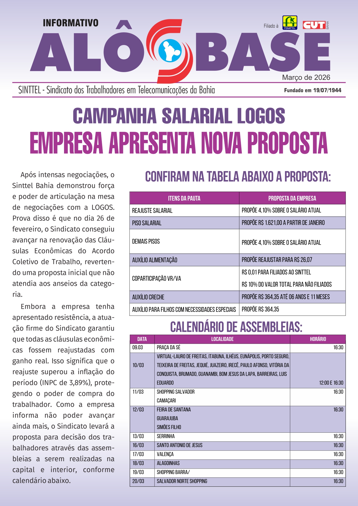 Assembleia ACT LOGOS